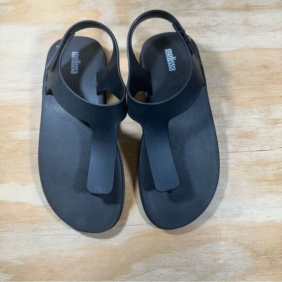 Melissa Black Jelly Sandals Women’s Size 6 - Picture 2 of 7